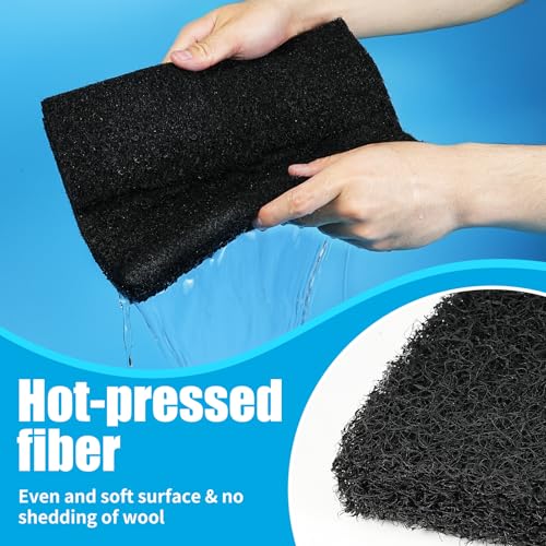 AQUANEAT Aquarium Activated Carbon Filter Media Pad for Fish Tank Pond Canister Filter (10.5" x 36") - size: 10.5" x 36"
