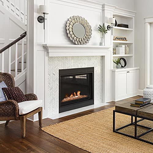 Onlyfire 1/2-Inch Polygon Fire Glass, 10 Pound Pack Glass Rock for Fireplace Fire Pit & Lanscaping, High Luster Elegant Gold (Pack of 2) - color: Elegant Gold, size: 1/2 inch (Pack of 2)