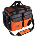 KastKing Fishing Gear & Tackle Bags - Saltwater Resistant Fishing Bags - Fishing Tackle Storage Bags - color: B1: Large-Lunker (Without Trays, 19.7"x13"x10.6")-Orange