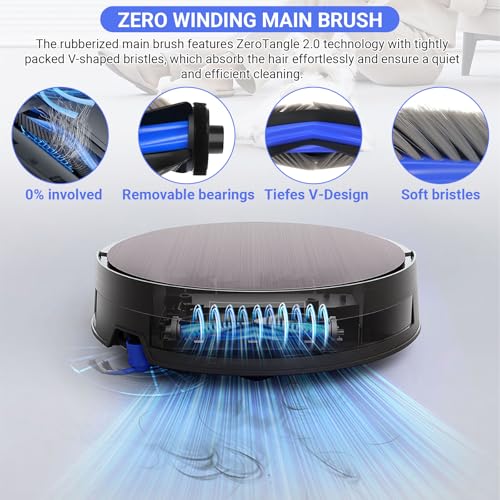 Pure Realm 17 Pcs X11 OmniCyclone Replacement Accessories kit for Ecovacs Deebot X11 OmniCyclone, 1 Main Brush 2 Roller Mop 4 Sponge Filter 4 Side Brush 4 HEPA Filter 1 Screwdrivers 1 Clean Brush - size: 17p Accessories kit for Ecovacs X11 OmniCyclone