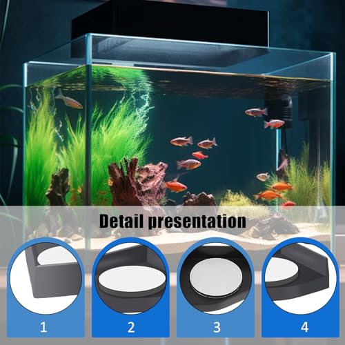 8PCS Fish Tank Corner Pad Protector, Anti-Skid Aquarium Glass Angle Cover for Home Furniture Edge, Black Fish Aquarium Base Corner Guard Foot Pad for Shock Absorption - color: 8 Pieces