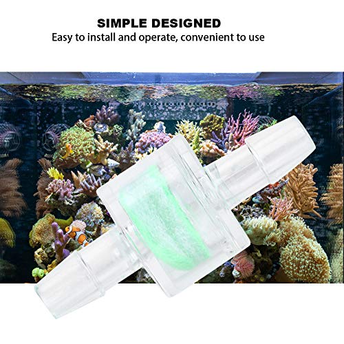 Aquarium Check Valves 10 PCS Plastic ABS 8mm Green for Air Pump, Non Return Valve for Fish Tank Silicone Tube Filtration