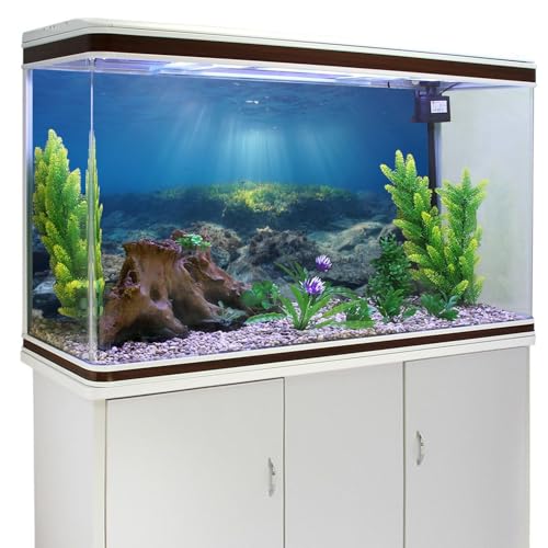 AWERT Ocean Floor Fish Tank Background Underwater Stone Aquarium Background 30x18 inches Vinyl - size: 30x18in/75x45cm