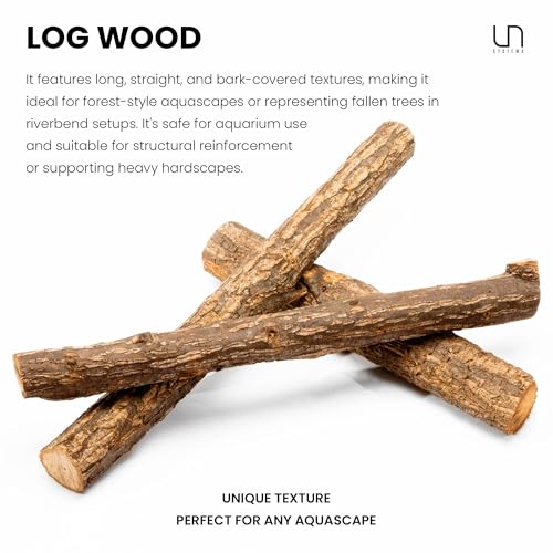 Ultum Nature Systems Driftwood - Log Wood - Natural Aquarium Hardscape for Planted Tank Aquascaping - Fish, Crab, Reptile, Bird, Paludarium Enclosure Structure, Terrarium Decor - SM 1Pc, 9-12" ⌀1-2" - size: 9-12" ⌀1-2" 1-Pack