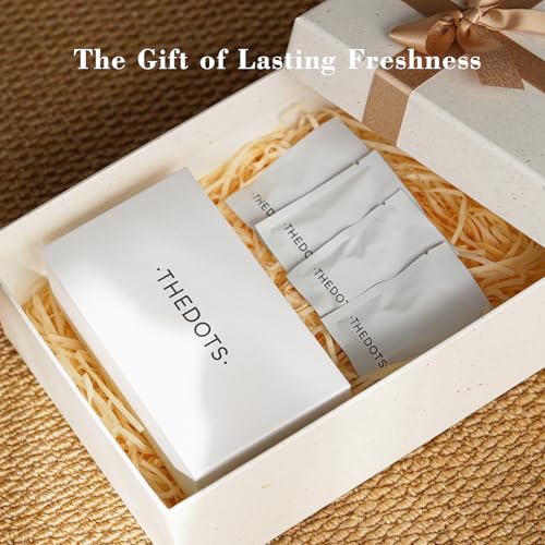 THEDOTS 8 Pack Amber Moss Scent Refills, Natural Essential Oil Infused Pads, Aromatherapy Solid Car Freshener Tablet (Clip Not Included)