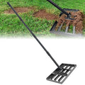 Lawn Leveling Rake 17"x10",Lawn Leveling Tool with 68" Long Adjustable Stainless Steel Handle for Leveling Soil,Grass,Sand or Dirt,Heavy Duty Lawn Leveler for Backyard,Garden,Golf Course,Farm,Pasture - style: 17"x10"