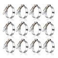 12Pack 1" T Bolt Hose Clamps - 304 Stainless Steel Turbo Intake Clamp for Turbo Tubes, Intercooler Pipes, Heavy Duty Radiator Hose Clamps Adjustable Range 34mm-40mm for 1" Hose ID - size: 1.33 - 1.57 inches, style: 12pcs t bolt hose clamp