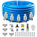 Compressed Air Line Kit, 3/4" x 50' 120’&200'&300' HDPE-Aluminum-HDPE Piping, Air Line Hose, Air Hose Kit with Air Compressor Accessories and Airline Tubing - size: 300ft
