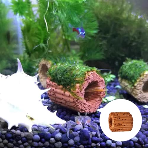 16 Pack Aquarium Plant Weights, Aquatic Plants Fixed Ring Set, Anti-Floating Ceramic Aquarium Plant Rings, Aquarium Landscape Decoration Fish Tank Accessories 1.8 x 1.3 Inch