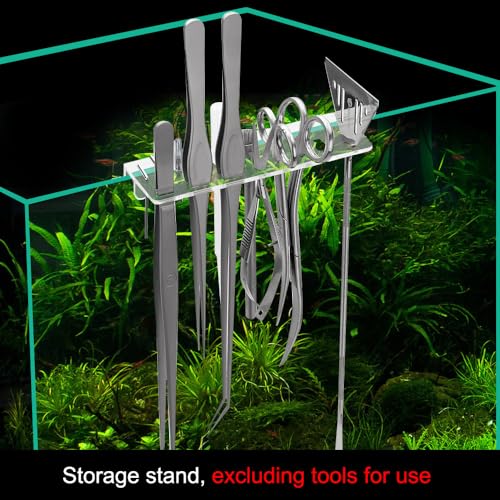 Fish Tank Tool Rack,Aquarium Tools Holder High Transparency for Fish Tank Tweezers Scissors
