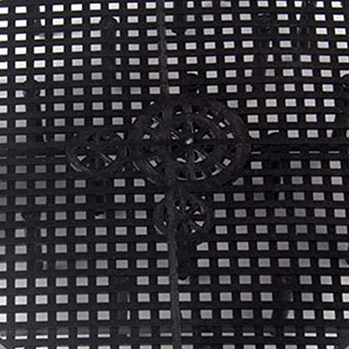 10x Tank Bottom Plate Sand Gravel Board Grid Divider Tray Splicing Combination Clapboard for Aquarium Tank Parts, with Connector Black