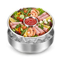 Shrimp Cocktail Serving Dish Chilled Serving Tray for Parties with Ice Bowl Stainless Steel Platter Charcuterie Servings Board Cold Dish for Shrimp Seafood Fruit Vegetable Buffet Restaurant