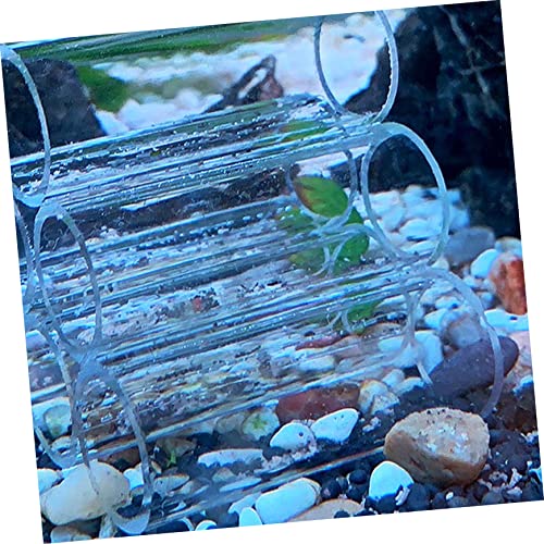Housoutil 15holes Fish Breeding Tube Shelter for Aquarium Acrylic Hideout for Shrimp and Small Fish Decoration for Tank Compact Design