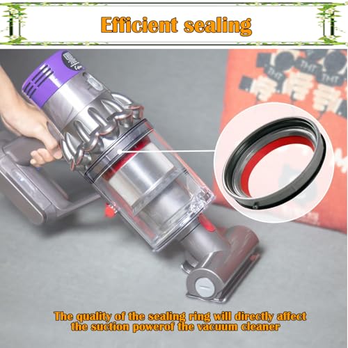 Dust Bin Sealing Ring Replacement Compatible with Dyson Cyclone V10 SV12, Dirt Cup Top Fixed Sealing Ring for Enhanced Vacuum Suction, Quick and Easy Installation with T8 Screwdriver- 969509-01 Part