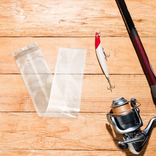 FRCOLOR 50pcs Thick Plastic Fish Shipping Bags 6x34cm Live Fish Transport Pouches for Aquarium Betta Guppy Packaging and Storage