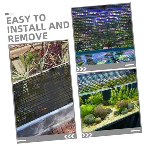POPETPOP 4pcs Plastic Grid Aquarium Divider Panels for Betta Fish Safety Fish Separator Cups Prevents Jumping Various Tank