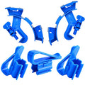 NGe 5Pcs Adjustable Fish Tank Water Hose Holder Water Tube Clamp Fixed Clip Aquarium Pipe Holder (2 Curved Shape, 3 Straight)