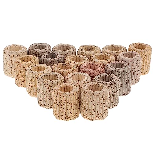 POPETPOP 20pcs Water Plant Fixed Rings for Fish Tank Pottery Anchors for Aquatic Plants Random for Aquarium Landscape Decoration