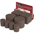 Yelanon Felt Furniture Pads -56 Pcs(1+2)” Premium Felt Pads for Chair Legs Furniture, Floor Protectors for Hardwood Floors,Brown - size: 56 pcs 1" & 2" Mixed Brown