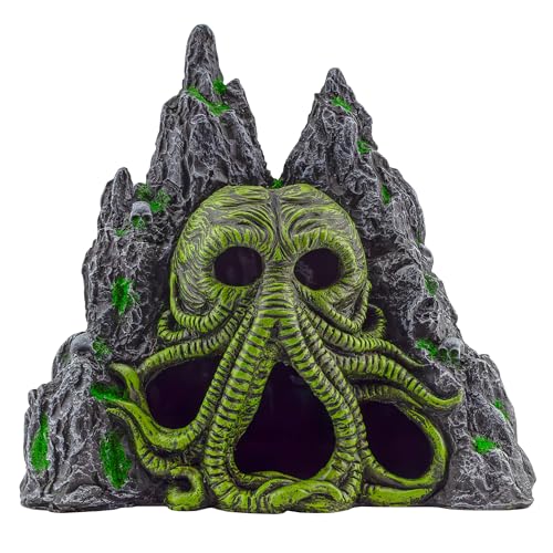 Toy Vault Cthulhu Monster Aquarium Cave Hideaway Fish Tank Decor, H.P. Lovecraft Themed