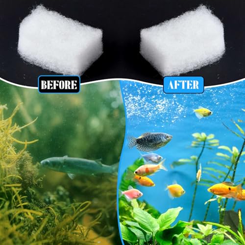 30 Pcs Filter Media Compatible with Fluval 306 307 406 407 Water Polishing Pads Sponge Replacement Parts for Aquarium Fish Tank