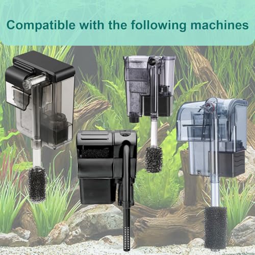 4-Set Pre-Filter Sponge Compatible with Fluval AC20/AC30/AC50 and Fluval C2/C3/C4 Power Filters, Replacement for Aquarium Filter Intake Strainer Sponge, Suitable for Freshwater & Saltwater Aquariums