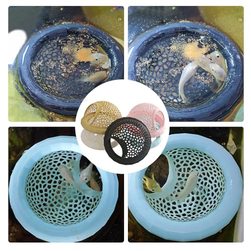 Floating Betta Hammock and Shrimp Feeder, Cave and Hammock, Small Fish Feeding Ring & Resting Spot, Fish Tank Accessories (Yellow) - color: Yellow