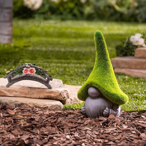 MUAMAX Fairy Garden Bridge Mini Bridge for Fairy Garden Flower Bridge Resin Arched Artificial Little Bridge Micro Landscape Garden Bridge for Dollhouse Ornaments Fairy Garden Accessories