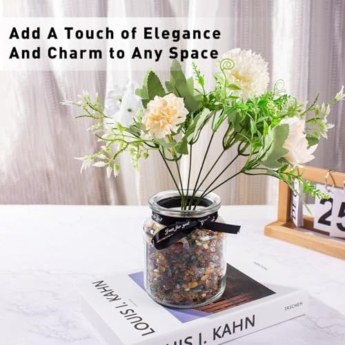 0.5 Lb/230g Colorful Agate Aquarium Fish Tank Gravel Rocks, Crushed Stone Crystal Chips Bulk Natural Gemstones Pebbles Irregular for Aquarium, Vase Fillers, Succulent Plants Decor - color: Multicolor Agate, size: 0.5 LB