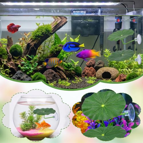 3 Pcs Betta Fish Leaf Hammock Soft Betta Bed Bettas Plastic Fish Hammock Aquarium Decor Betta-Fish Tank Decoration Plants Practical Resting Spot for Sleeping Resting Hiding Playing