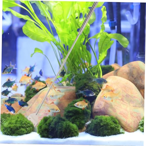 Sosoport Aquascaping Tools Set for Fish Tank Maintenance Tweezers Scissors Algae Scraper Efficient Aquarium Cleaning Kit for Tanks