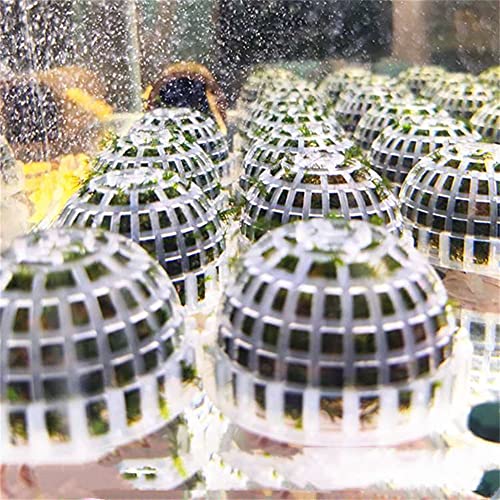 Aquarium Moss Ball Holder, Fish Tank DIY Moss Ball Shape Former Modeling, Moss Ball Holder Filter for Aquarium Moss Plant Landscape Decor Fish Tank Scenery Ornament (4 Pack)