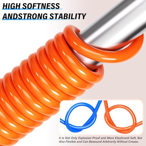 TAILONZ PNEUMATIC Orange 3/8 Inch OD 10 Meters PU Air Tube Pipe Hose Pu Air Hose for Air Line Tubing or Fluid Transfer Tubing - color: Orange-PU, size: 3/8'' OD/32.8ft/10m