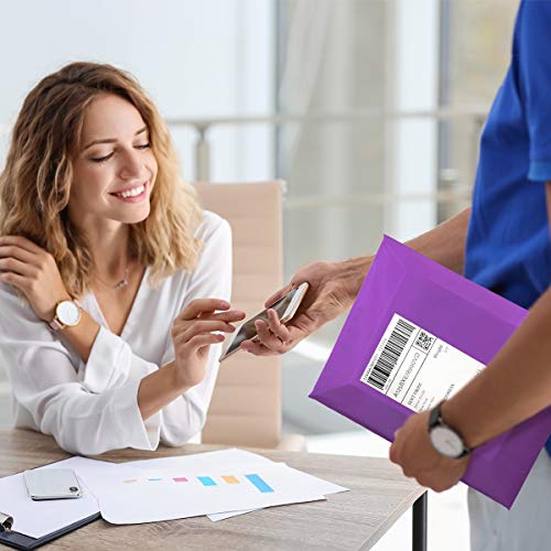 UCGOU 14x17 Purple Poly Mailers Shipping Bags 100 Pcs Large Poly Mailers Mailing Bags for Shipping Clothes Self Sealing Package - color: Purple, size: 14x17