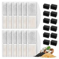 12 Pack Cat Water Fountain Filter Compatible with 100oz/3L Automatic Pet Fountain and 12 Pack Replacement Pre-Filter Sponges, Pet Fountains Filters for Cat Dog Water Dispenser