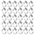 30PCS 304 Stainless Steel Hose Clamp, 3/4'' - 1-1/4'' (18-32mm) Adjustable Worm Gear Metal Fuel Line Clamp for Plumbing, Mechanical and Automotive Hose Connections - size: 30pcs 18-32mm