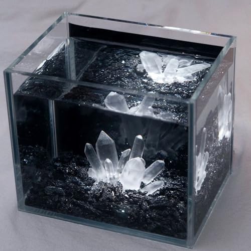 Betta Crystals Stones,Mini Cystal Cluster Ornaments,Small Fish Tank Artificial Crystals Decor,Aquarium Resin Decorations,2 Pieces