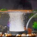 2 Inch Nano Air Stone with Case - Silent High Oxygen Bubbler for Aquariums, Fish Tanks & Hydroponic Systems, Black Small Bubble Diffuser Accessories (No Air Pump and Air Tube)