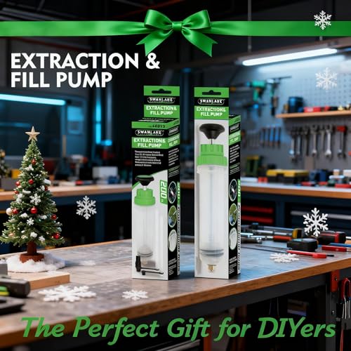 SWANLAKE 200cc Fluid Extractor, Extraction&Fill Pump,Fluid Syringe Pump Manual Suction Vacuum Fuel Car Transfer - size: 200ML
