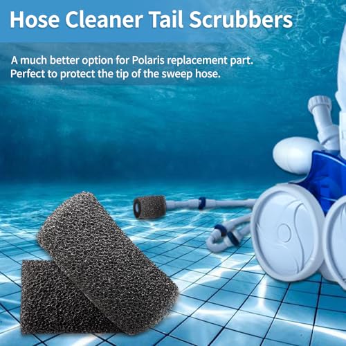 12 Pack,for Polaris Pool Cleaner Parts,Sweep Hose Tail scrubbers Replacement for Sweep Pool Cleaner for Polaris Tail Sweep fits 180 280 360 380 480 3900 Parts.