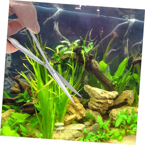 TOYANDONA Aquarium Spring Scissors Professional Aqua Plant Clipper for Cleaning and Trimming Water Grass Accessories Fish Tanks Durable and Flexible Design