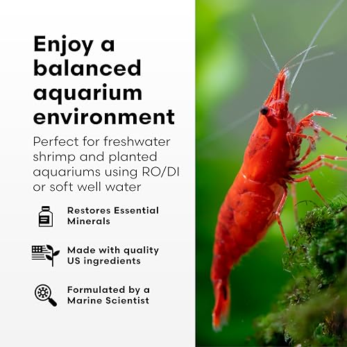 Brightwell Aquatics NeoTiger KH+/GH+ Mineral Supplement Balances Hardness in RO/DI Water with Calcium Magnesium Potassium Sodium for Shrimp Fish Planted Aquariums, 125 ml - size: 125-ml