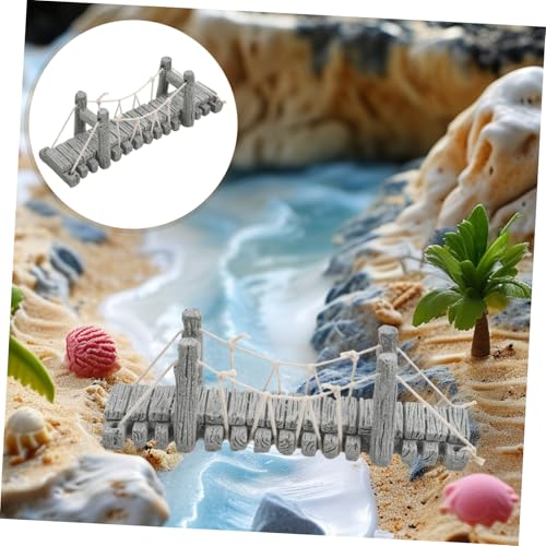 Unique Miniature Stone Bridge Decoration for Fish Tanks and Bonsai Gardens Handmade Landscape Ornament for Dollhouse and Aquascaping Compact Design for Elegant Garden Style