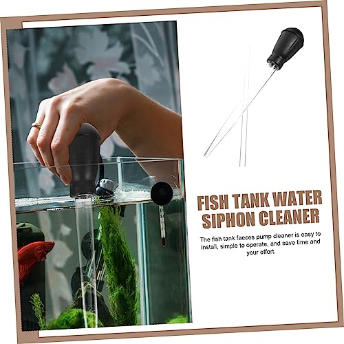 Toddmomy 1set Manual Fish Tank Cleaning Tool Easy Operate Siphon for Water Faeces Removal Lightweight Convenient Household Water Cleaner for Gravel and Cleaning
