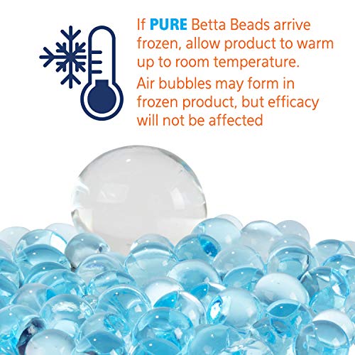 Aqueon Pure Betta Beads, Blue (Pack of 2) - color: Blue, size: One Pouch (Pack of 2)