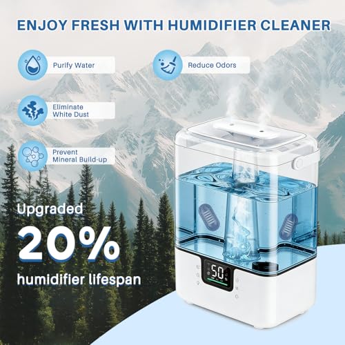 12- Pack Demineralization Cartridge for Humidifier | Compatible with HoMedics Ultrasonic Humidifier and Most Humidifiers, Prevent Hard Water Build-Up, Reduces White Dust, Purifies Water, Part UHE-HDC4 - color: Demineralization Cartridge-12 Pack