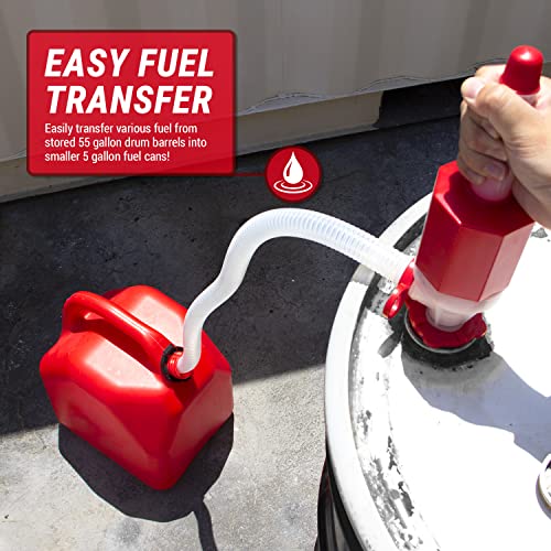 TERA PUMP New Lightweight Water Pump (BPA-Free) Easy to Carry & Food Grade, Fast Siphon, Emergency, Survival Disaster, Hand Transfer for Drinking Water, Fuel etc.