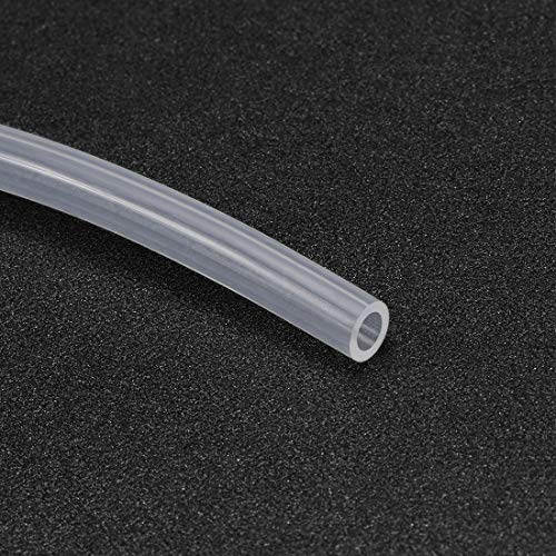 uxcell Silicone Tubing 1/8"(3mm) ID x 3/16"(5mm) OD 6.6ft(2m) Silicone Rubber Tube Air Hose Pipe for Pump Transfer Clear - size: 3mm x 5mm