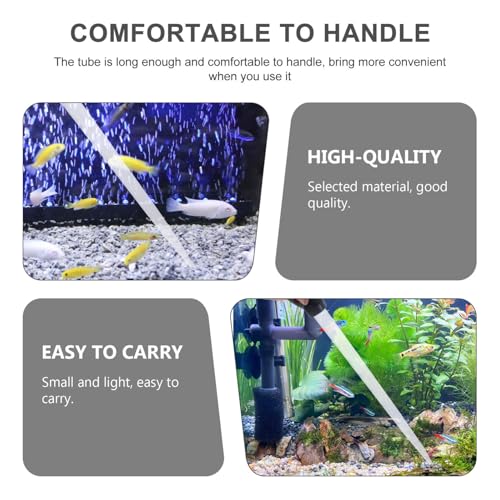 GLEAVI Aquarium Water Changer and Fish Tank Cleaning Tool, 45cm Black Plastic Pipette with 50ml Capacity, Suction and Drainage Equipment for Aquarium Maintenance