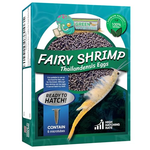 GREEN WATER FARM Fairy Shrimp Thailandensis Eggs Live Fish Food for Hatching and Culture Suitable for Feed Betta Fish